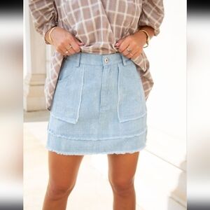 NWT Very J Blue Mini Cargo Skirt Casual Wear